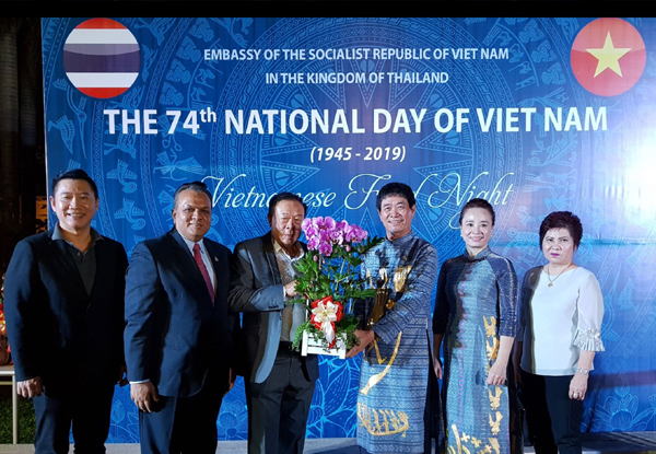 ร่วมงานเลี้ยงรับรองวันชาติเวียดนาม ณ สถานเอกอัครราชทูตเวียดนาม ประจำประเทศไทย