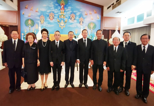 กรรมการบริหารสภาธุรกิจฯ ร่วมงานสวดพระอภิธรรมนายแพทย์ฟิลิปดา พลางกูร บิดาท่านนิกรเดช พลางกูร